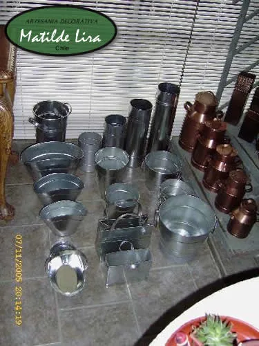Arreglos y Ambientación con Recipientes de Latón y Cobre - Artesanía Decorativa Matilde Lira