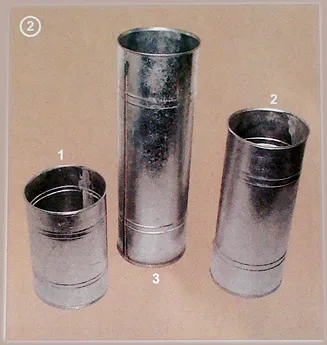 Floreros Tubo en Latón (20, 30 y 40 cm) - Códigos 1304 L, 1305 L, 1306 L - Artesanía Decorativa Matilde Lira