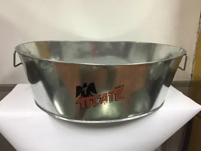Hielera Electropintada con Serigrafía Cerveza Mexicana - Códigos Cotizar - Artesanía Decorativa Matilde Lira