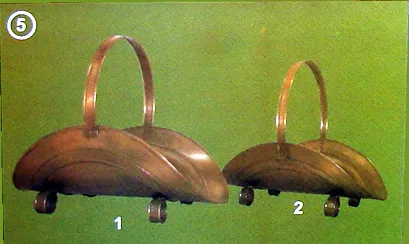 Leñeros y revisteros cobrizados Códigos 3016 C y 3017 C