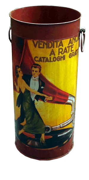 Paragüero Bastonero Esmaltado con Diseño Decoupage Chic - Artesanía Decorativa Matilde Lira