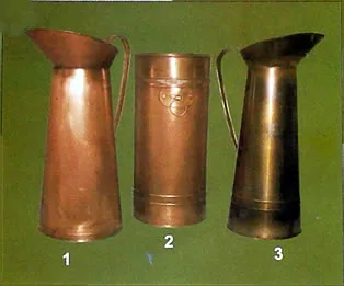 Paragüeros y Bastoneros Cobrizados - Códigos 1091 C, 1092 C, 1091 C (Env.) - Artesanía Decorativa Matilde Lira